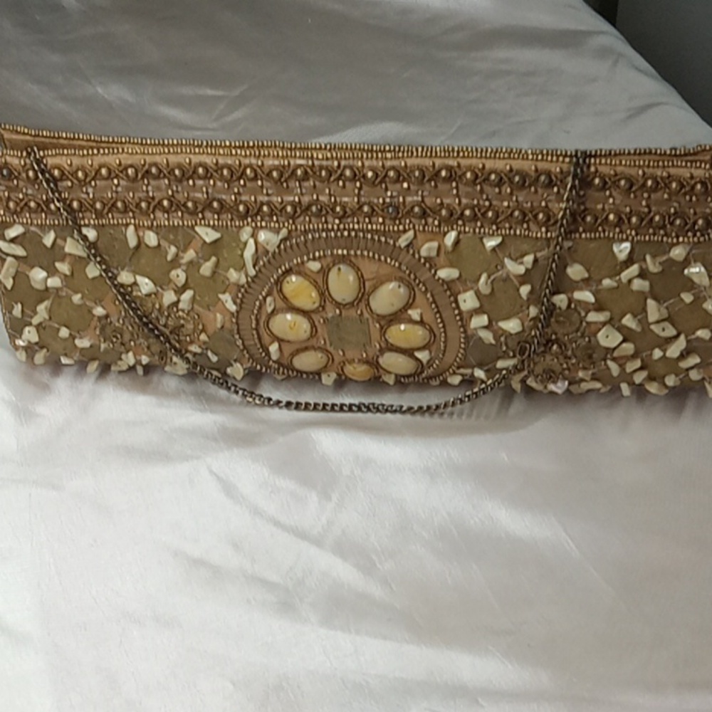 Bougainvillea antique handbag clutch vintage